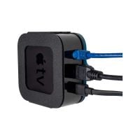 tvTray Secure Wall Mount for Apple TV 4K (104-6100) with Cables Installed