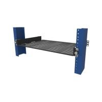 1U Sliding 2Post Cantilever Shelf 10in Depth (115-4779) Flush Mounted