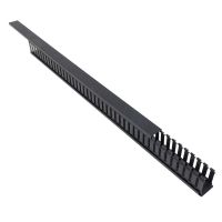 Vertical Plastic Cable Duct With Cover (34in Tall, Button Mount) (180-4948) Cover Removed