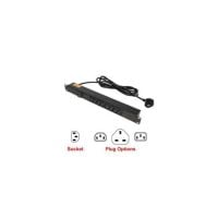 8 Way, 10 Amp, IEC C13, Horizontal Rack Mount Power Strips
