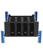 4-Unit Dell Precision 3280 Face Plate/Bracket Set for Modular Shelf (101-9077)