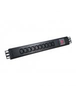 10 Way, 10 Amp, Vertical Rack Mount Power Strips