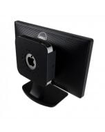 100-D Fixed Wall Mount for Apple Mac Mini (104-5441) Monitor Mounted