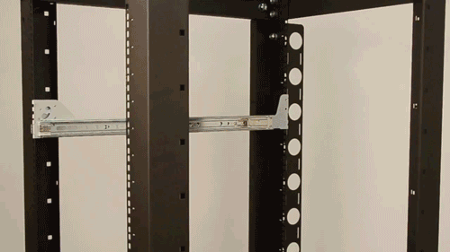 Tool-Less Rack Shelf Installation Example (desktop image) Tool-Less Rack Shelf Installation Example (desktop image)