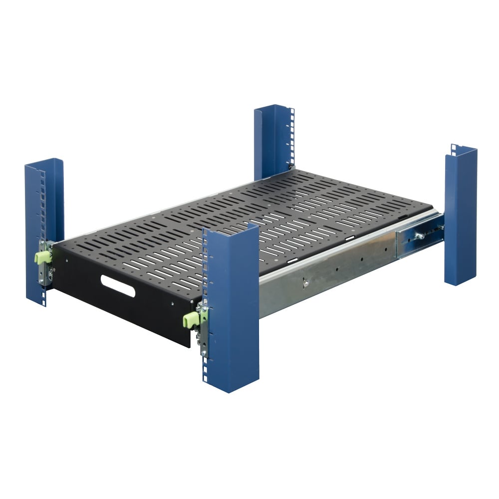 2U Extreme Heavy Duty Sliding Shelf 28in Depth (500 lbs) (desktop image)
