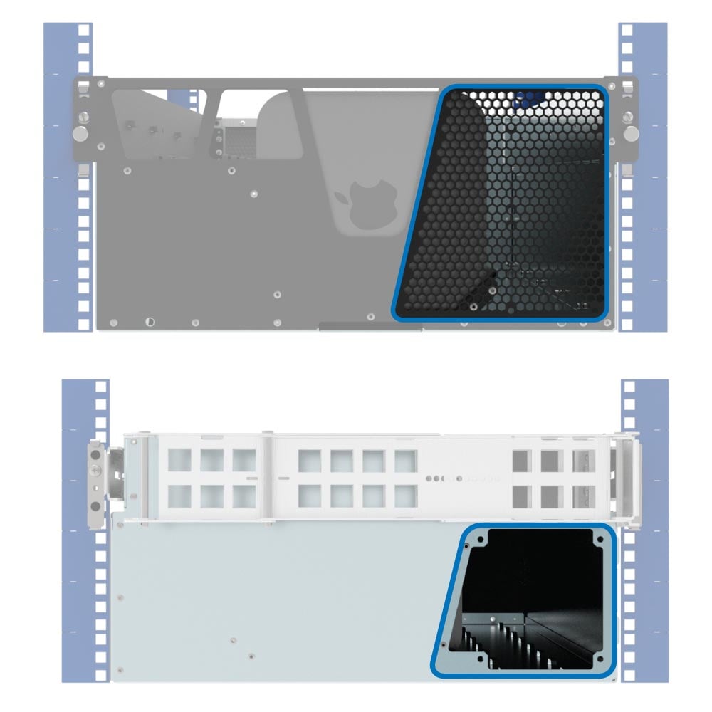 Airflow exhaust ports with optional fan (desktop image) Airflow exhaust ports with optional fan (desktop image)