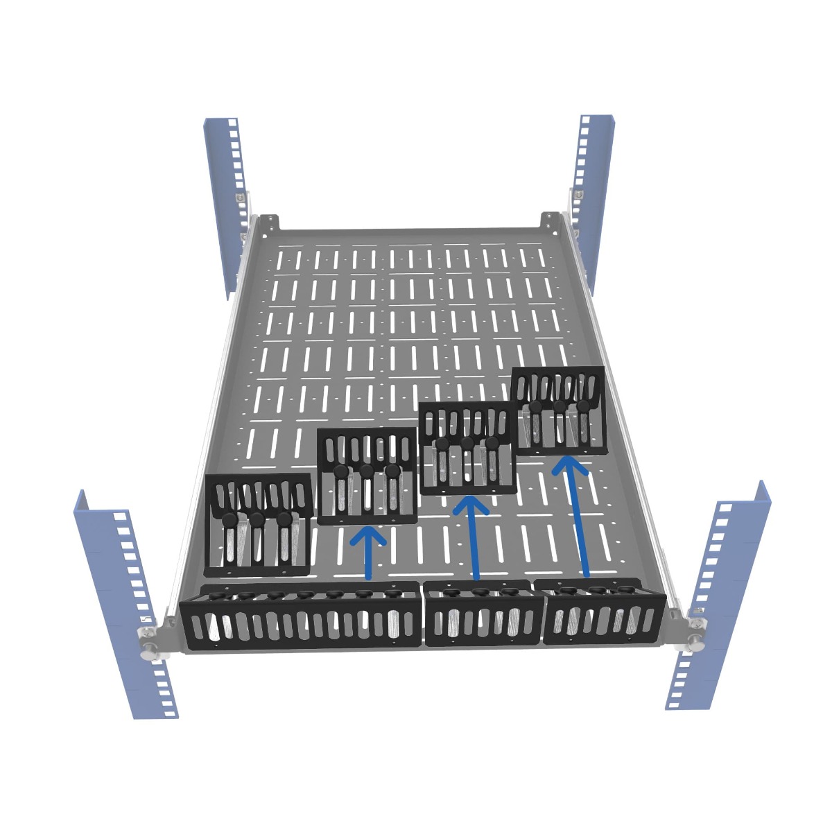 Modular Device Test Lab Shelf with Adjustable Smartphone and Tablet Bracket Modular Device Test Lab Shelf with Adjustable Smartphone and Tablet Bracket