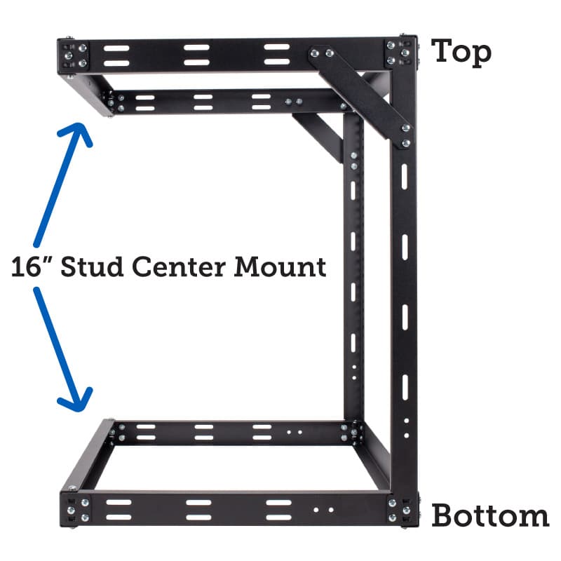 TechEdge 12U Wall Mount Rack Top and Bottom Stud Center Mount (desktop image) TechEdge 12U Wall Mount Rack Top and Bottom Stud Center Mount (desktop image)
