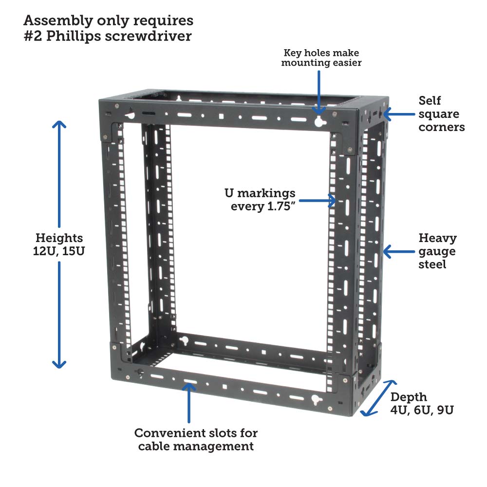 Wall mounted rack size and specs (desktop image) Wall mounted rack size and specs (desktop image)