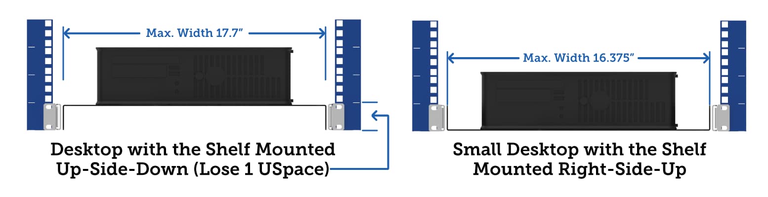 1U Cantilever 2 Post Rack Shelf Feaures (desktop image) 1U Cantilever 2 Post Rack Shelf Feaures (desktop image)